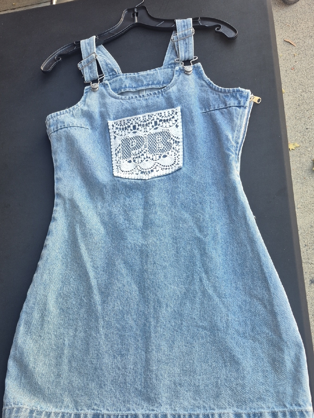 Denim Overall Dress for Girls - Light Blue